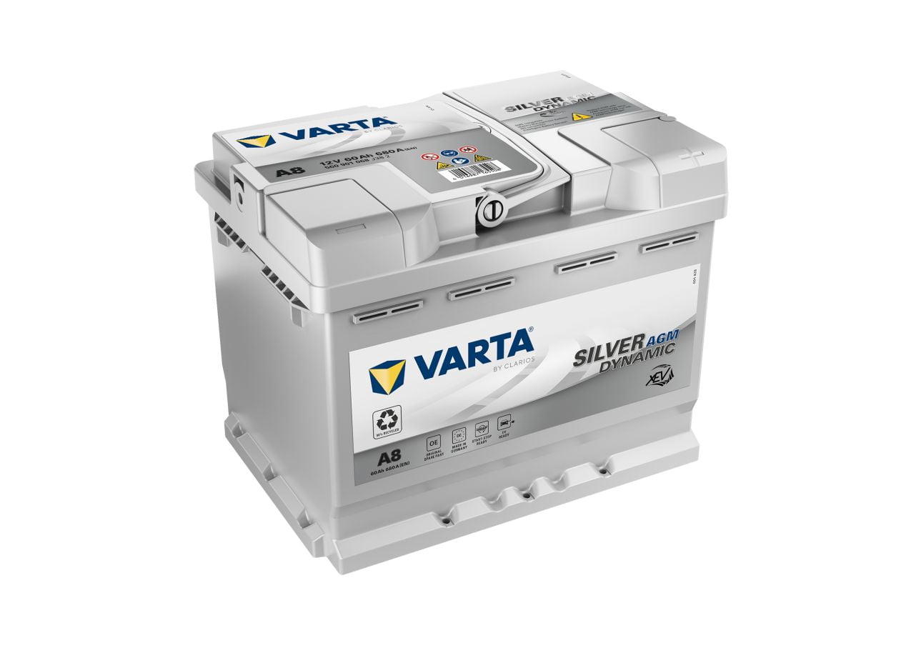 Batterie Varta AGM Start & Stop A8 (Référence D52) - 12V - 60 AH - 680A