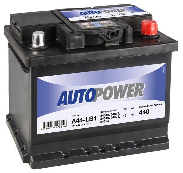 Batterie AutoPower 12V - 44AH - 440A - Référence. A44-LB1