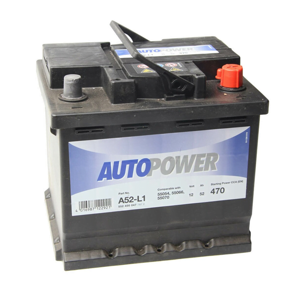 Batterie AutoPower 12V - 52AH - 470A - Référence. A52-LB1