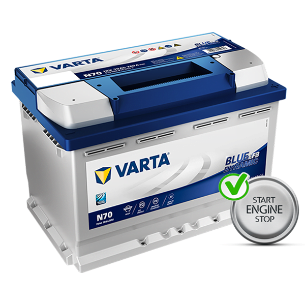 Batterie Varta EFB Start & Stop N70 - 12V - 70 AH - 760A
