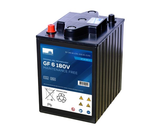 Batterie Gel Sonnenschein (Autolaveuse) 6 V - 180 Ah (C5) - 200 Ah (C20) - GF06180V