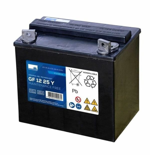 Batterie Gel Sonnenschein  (Autolaveuse) 12 V - 25 AH (C5)- 28 AH (C20) - GF12025YG