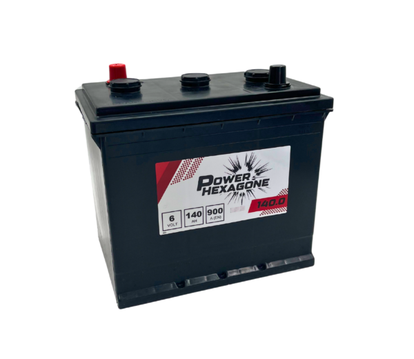 Batterie Power Hexagone - 6V 140 Ah 900 A - 6.140