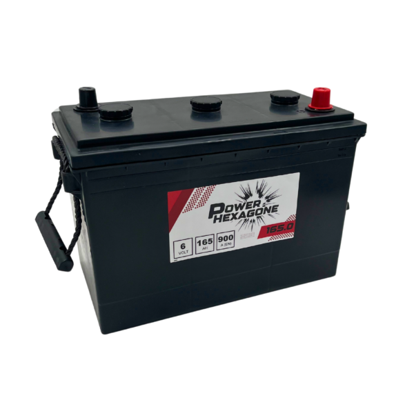 Batterie Power Hexagone - 6V 165 Ah 900 A - 6.165