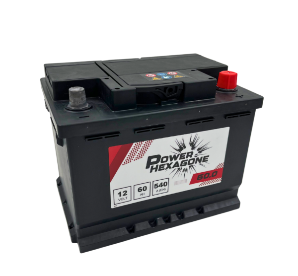 Batterie Power Hexagone - 12V 60Ah 540A - 60.0