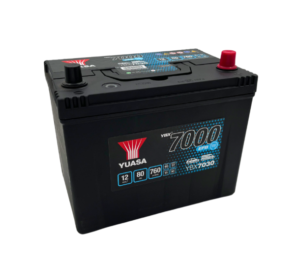 Batterie Yuasa EFB Start & Stop - YBX7030 - 12V 80Ah - 760A