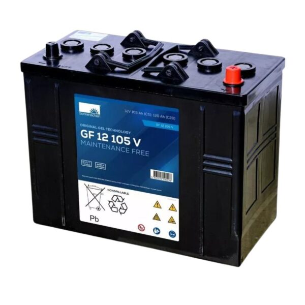 batterie au gel pour autolaveuse marque exide sonnenschein référence GF12105V 12V 105 AH