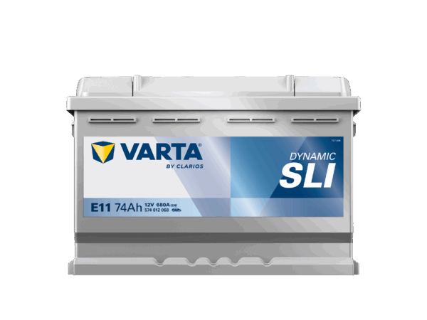 Batterie VARTA 12 Volt 72 ah L3 référence E11 - image vue de face