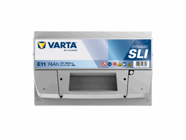Batterie VARTA 12 Volt 72 ah L3 référence E11 - image vue de haut