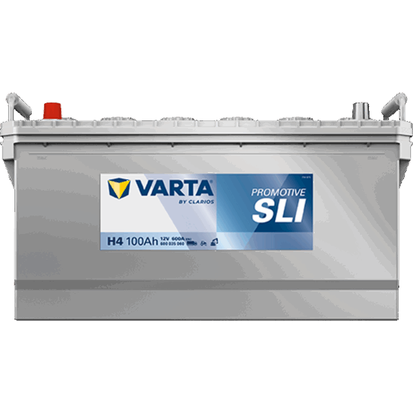 Batterie VARTA SLI H4 12V 100Ah vue de face