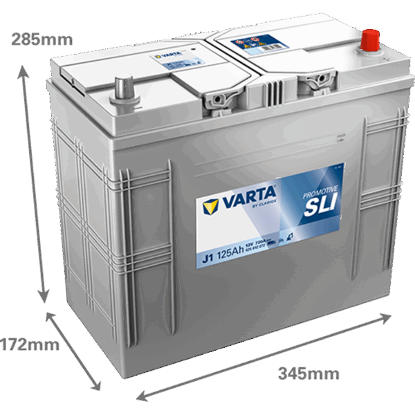 Batterie VARTA SLI JI 12V 125Ah avec dimensions