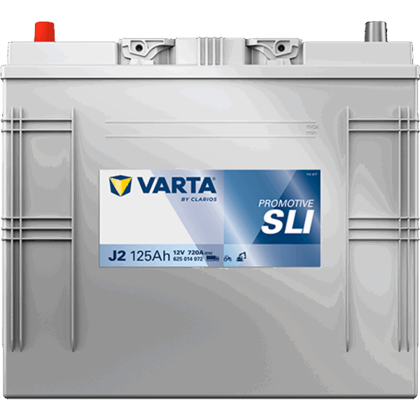Batterie VARTA SLI J2 12V 125Ah vue de face