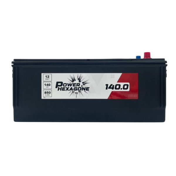 batterie 12 volt 140 ah pour tracteur, engin de Tp et camion - Image vue de face