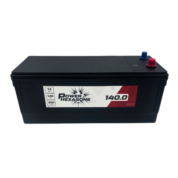 batterie 12 volt 140 ah pour tracteur, engin de Tp et camion - Image vue du haut