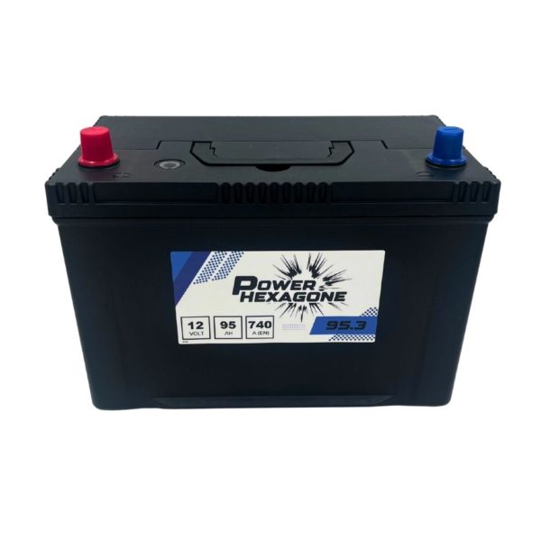 batterie 12 volts 95ah 740a image vue de haut