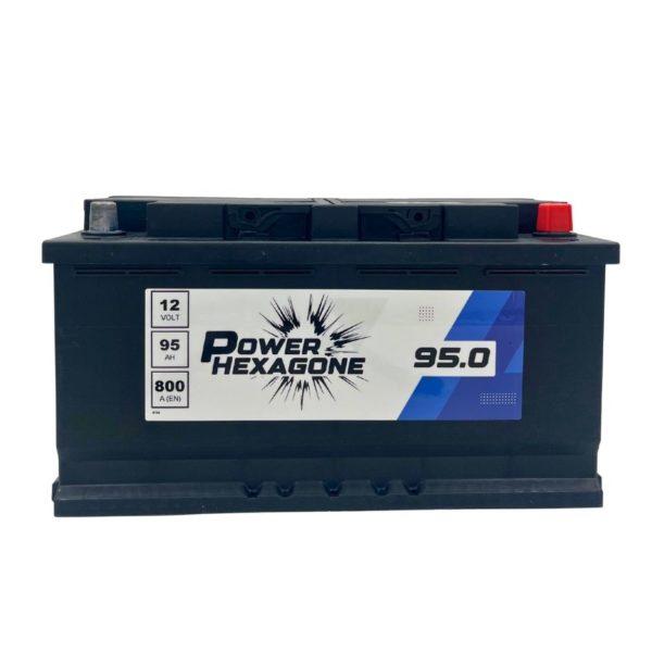batterie 12 volt 95ah 800 ampères au démarrage - image vue de face