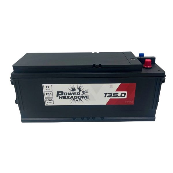 batterie 12 volt 135 ah 1000 a pour tracteur et engin agricole - image vue de haut