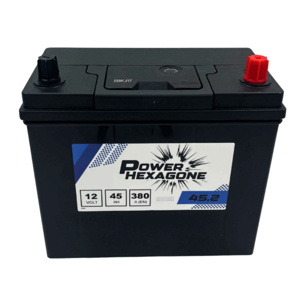 batterie 12 volt 45 a 380 ampères au démarrage - image vue de haut