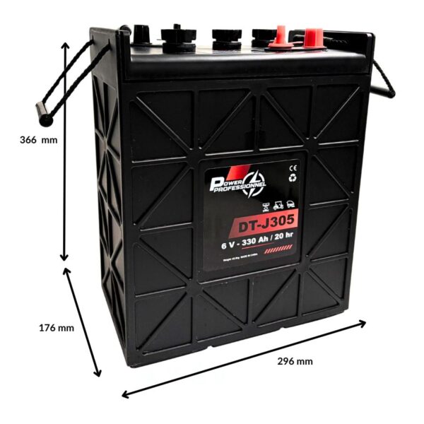 batterie 6 volt 330 ah - remplace la trojan J305