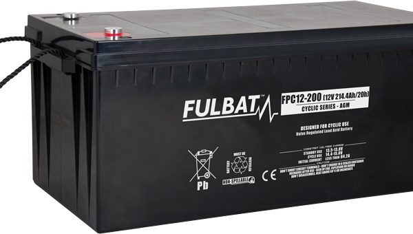 Batterie FULBAT 12V 214.4 Ah - AGM - Décharge lente - FPC12-200