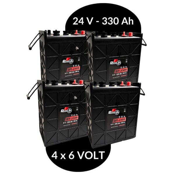 pack 24 volt 330 ampère-heures pour nacelle - équivalent TROJAN J305