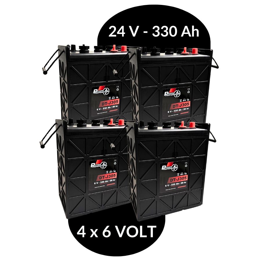 pack 24 volt 330 ampère-heures pour nacelle - équivalent TROJAN J305