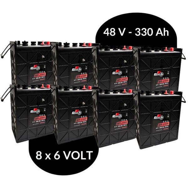 pack batterie 48 volt 300 ampère-heure pour nacelle élévatrice - équivaleent au trojan J305